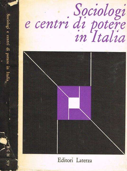 Sociologi e centri di potere in Italia - copertina