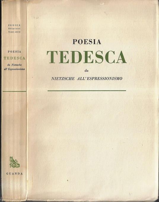 Antologia della moderna poesia tedesca - copertina