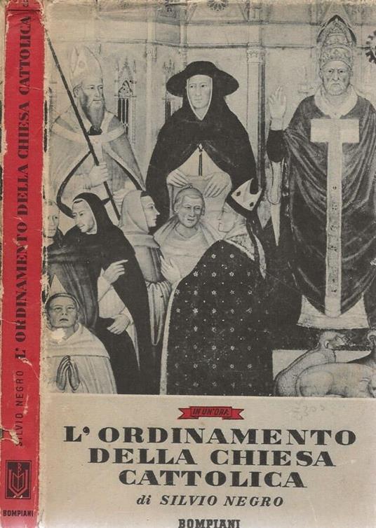 L' ordinamento della chiesa cattolica - Silvio Negro - copertina