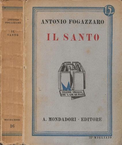 Il Santo - Antonio Fogazzaro - copertina