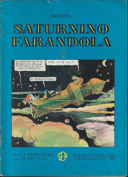 Saturnino Farandola 2 - copertina