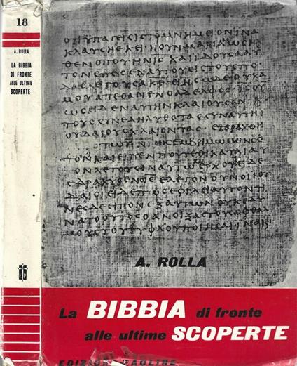 La Bibbia di fronte alle ultime scoperte - copertina