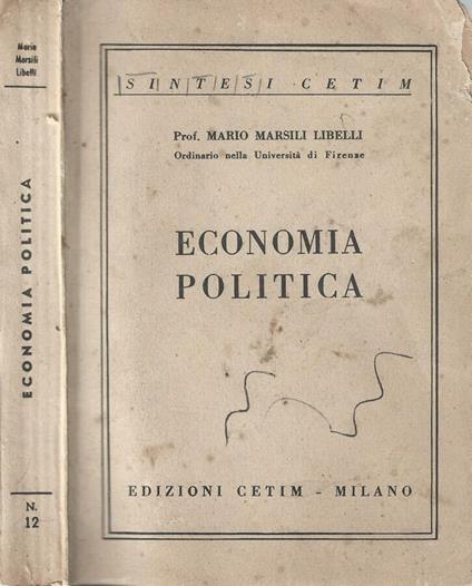 Economia politica - Mario Marsili Libelli - copertina