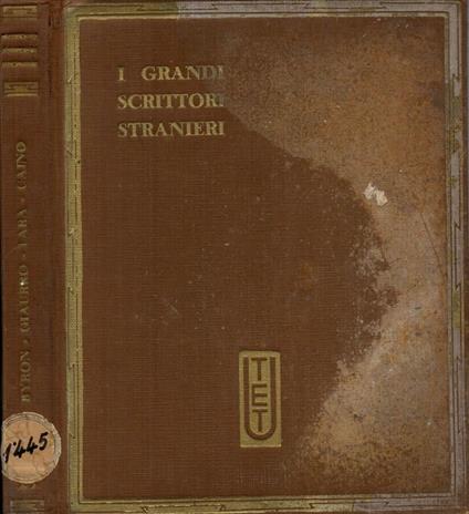Il giaurro - Lara - Melodie ebraiche - Caino - George G. Byron - copertina