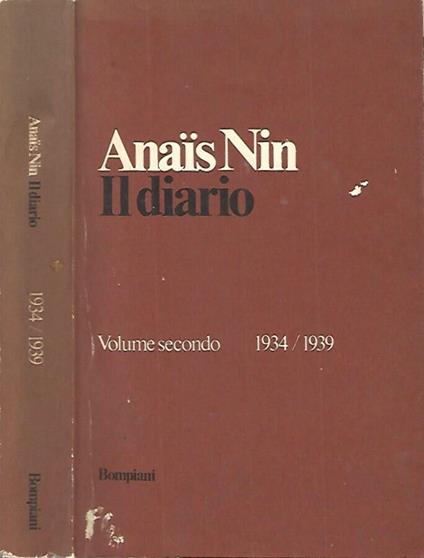 Il diario - Vol. secondo - Nin Anaïs - copertina
