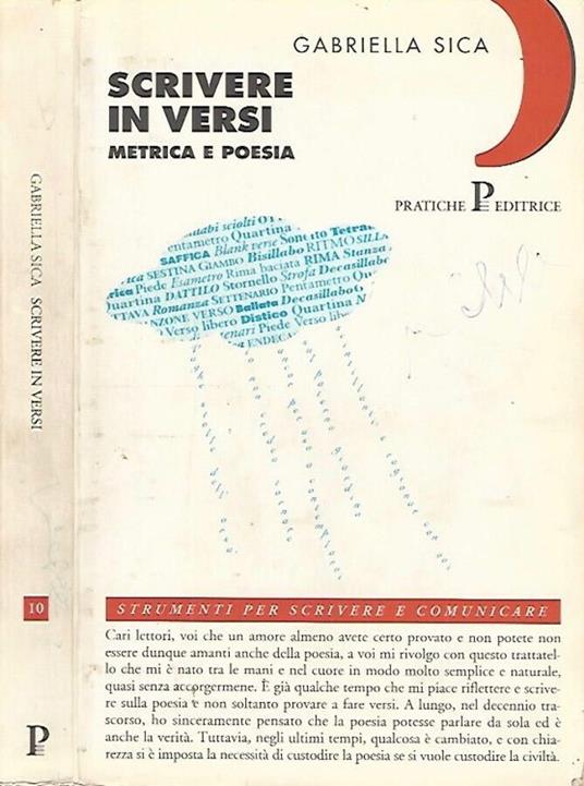 Scrivere in versi - Gabriella Sica - copertina