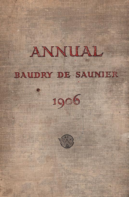 Annual Baudry de Saunier 1906 - copertina