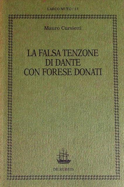 La falsa tenzone di Dante con Forese Donati - copertina