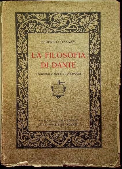 La filosofia di Dante - Federico Ozanam - copertina
