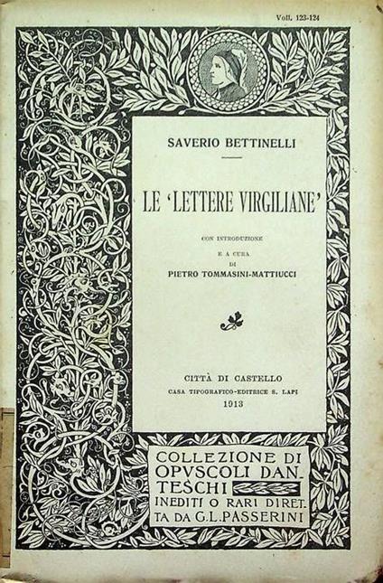 Le lettere virgiliane - Saverio Bettinelli - copertina
