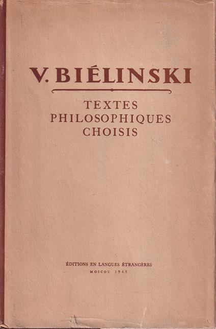 Textes philosophiques choisis - copertina