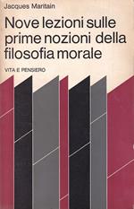 Nove lezioni sulle prime nozioni della filosofia morale