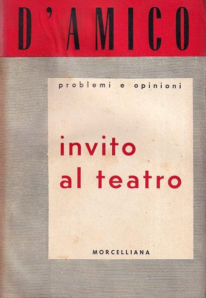 Invito al teatro - Silvio D'Amico - copertina