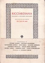 Ricciardiana. Omaggio a Riccardo Ricciardi, seguìto da un suo scritto 