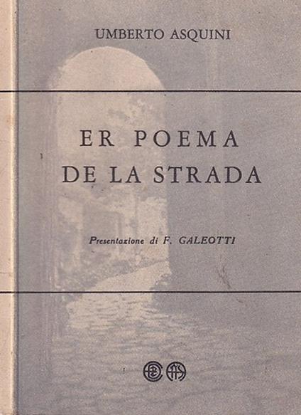 Er poema de la strada - Umberto Pasini - copertina