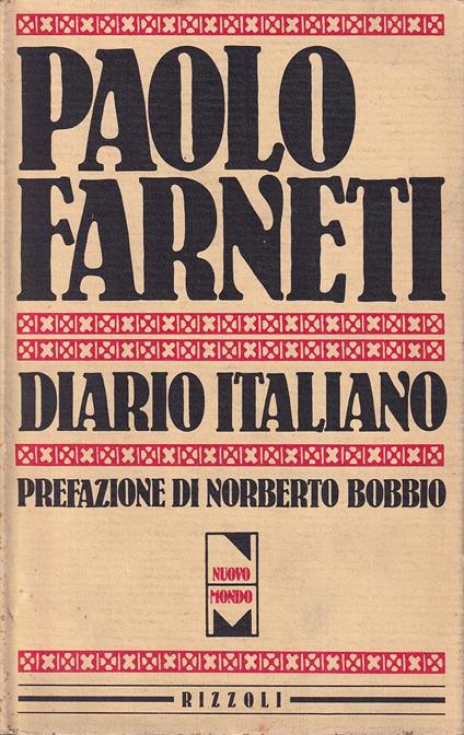 Diario italiano - Paolo Farneti - copertina