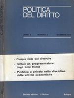 Politica del diritto, anno I, numero 3, dicembre 1970