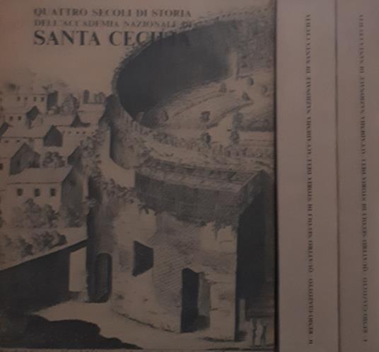 Quattro secoli di storia dell'accademia nazionale di Santa Cecilia 2voll - Remo Giazotto - copertina