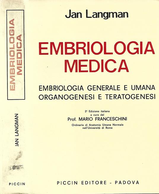 Embriologia Medica - copertina