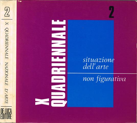 X Quadriennale Nazionale d'Arte - copertina