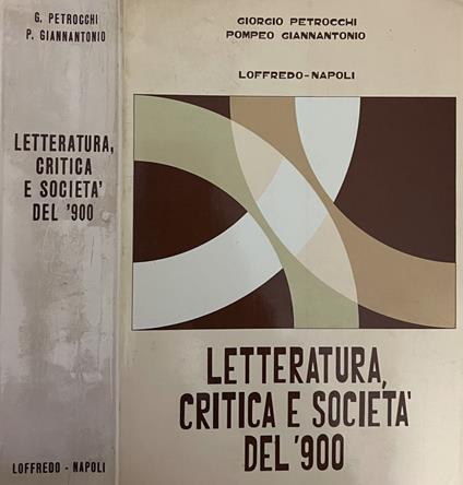 Letteratura, critica e società del '900 - copertina