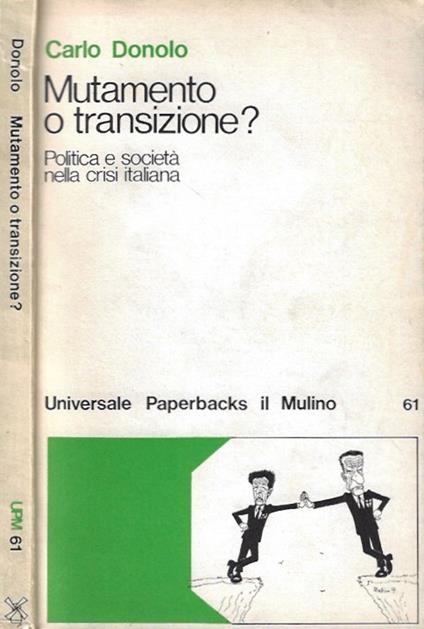 Mutamento o transizione? - Carlo Donolo - copertina