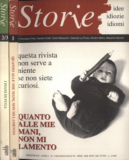 Storie Anno 1 n. 1 - 2, 3 - copertina