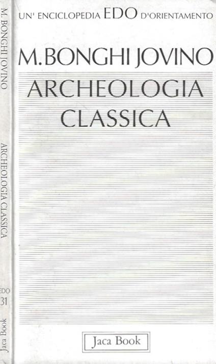 Archeologia classica - Maria Bonghi Jovino - copertina