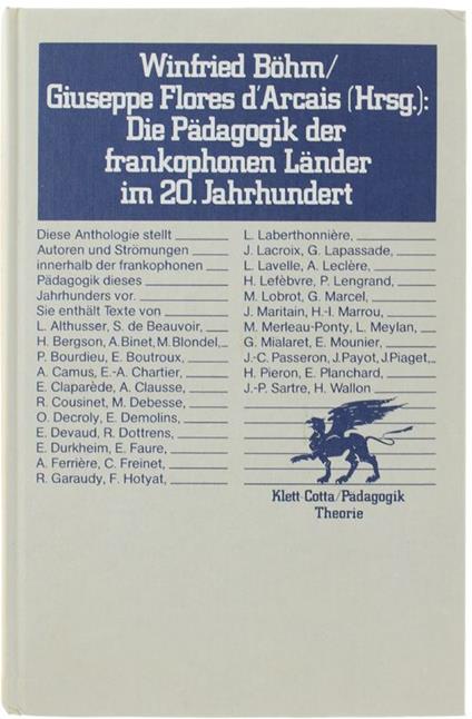Die Pädagogik Der Frankophonen Lander Im 20. Jahrhunderts - copertina