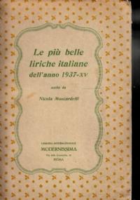 Le più belle liriche italiane dell’anno 1937-XV - Nicola Moscardelli - copertina