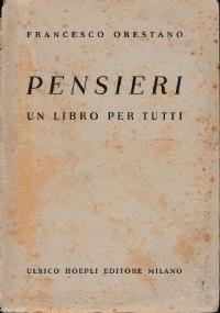 Pensieri. Un libro per tutti - Francesco Orestano - copertina