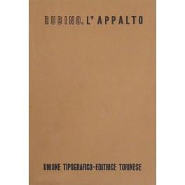 L' appalto - Domenico Rubino - copertina