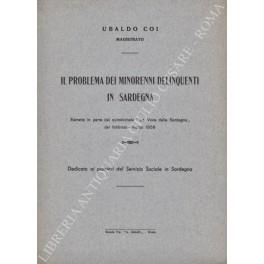 Il problema dei minorenni delinquenti in Sardegna - copertina