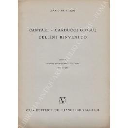 Cantari - Carducci Giosue - Cellini Benvenuto - Mario Giordano - copertina