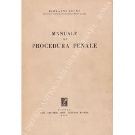 Manuale di procedura penale - Giovanni Leone - copertina