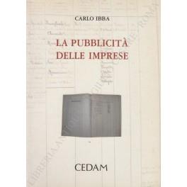 La pubblicità delle imprese - Carlo Ibba - copertina