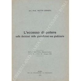 L' eccesso di potere nelle decisioni delle giurisdizioni non giudiziarie - Silvia Lessona - copertina