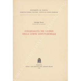 Collegialità nei giudizi della Corte costituzionale - copertina