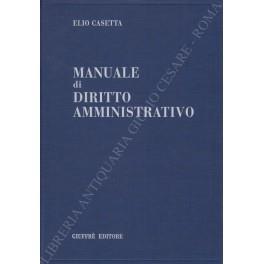 Manuale di diritto amministrativo - Elio Casetta - copertina