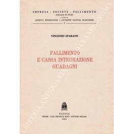 Fallimento e cassa integrazione guadagni - Vincenzo Sparano - copertina