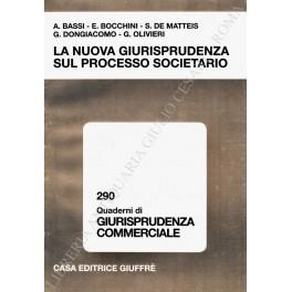 La nuova giurisprudenza sul processo societario - copertina