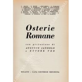 Osterie romane. Com prefazione di Augusto Jandolo e Ettore Veo - copertina