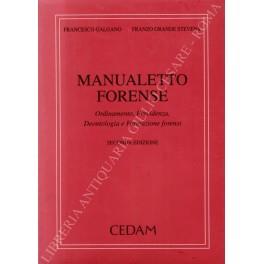 Manualetto forense. Ordinamento, Previdenza, Deontologia e Formazione forensi - copertina