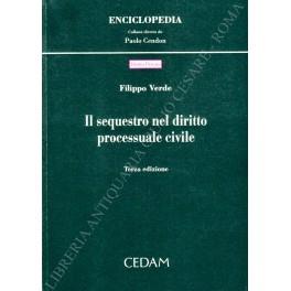 Il sequestro nel diritto processuale civile - Filippo Verde - copertina