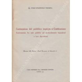 Contenzioso del pubblico impiego e Costituzione. Controversie fra enti pubblici già sindacalmente inquadrati e loro dipendenti - copertina