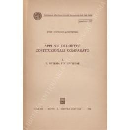 Appunti di diritto costituzionale comparato. Vol. III - Il sistema statunitense - P. Giorgio Lucifredi - copertina