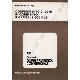 Conferimento di beni in godimento e capitale sociale - Gaspare Spatazza - copertina