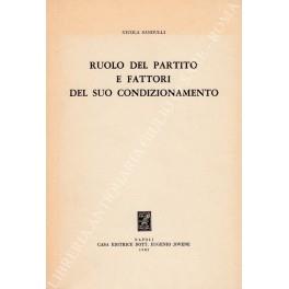 Ruolo del partito e fattori del suo condizionamento - Nicola Sandulli - copertina