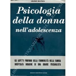 Psicologia della donna nell'adolescenza - Helene Deutsch - copertina