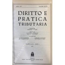 Diritto e Pratica Tributaria. Diretta da Victor Uckmar. Vol. XLVIII - 1977 - copertina